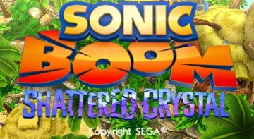 Sonic Boom - Shattered Crystal (USA) screen shot title